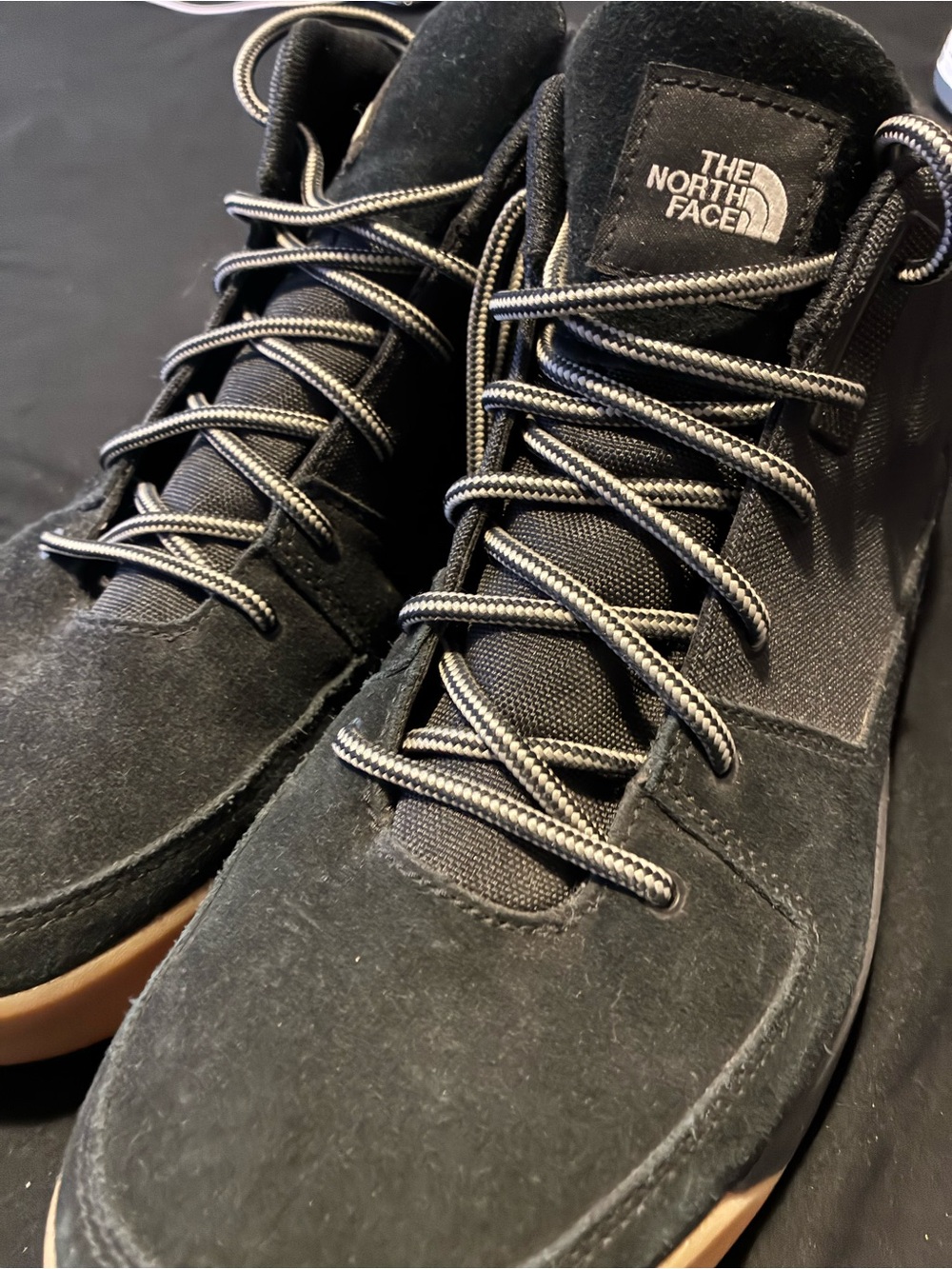 The North Face Men's Black Boots with Gum Outsoles